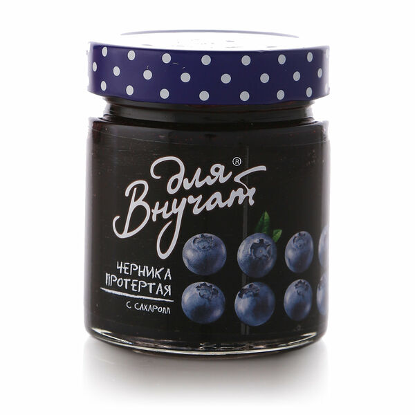 Черника протертая с сахаром ТМ Для внучат