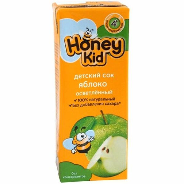 Сок Honey Kid яблочно-виноградный восстановленный осветлённый, 200мл