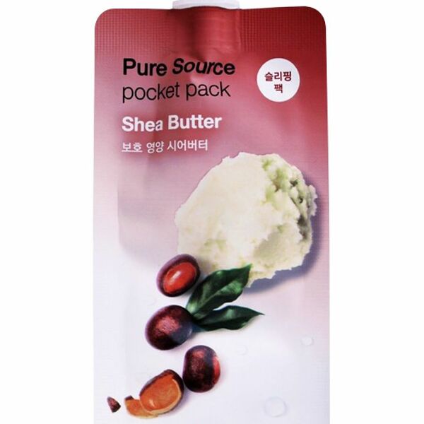 MISSHA Pure Source Pocket Pack Маска для лица Shea Butter, 10 мл