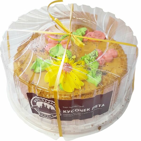 Торт Шоколадная Долина Кусочек Лета бисквитный 700г