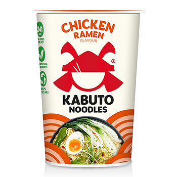 Лапша Kabuto noodles быстрого приготовления с курицей 65 г, Великобритания