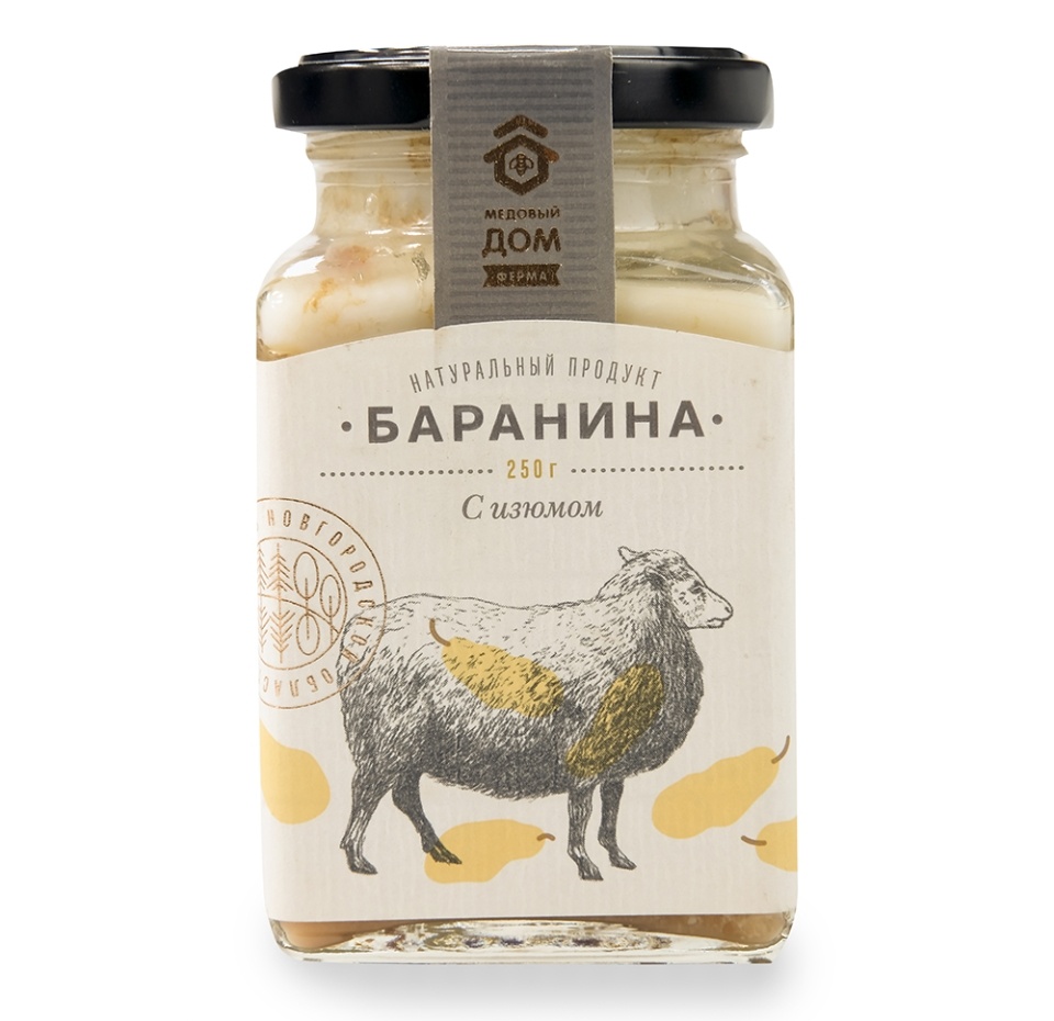 

Баранина с изюмом "Медовый Дом Ферма" 250 г, Россия