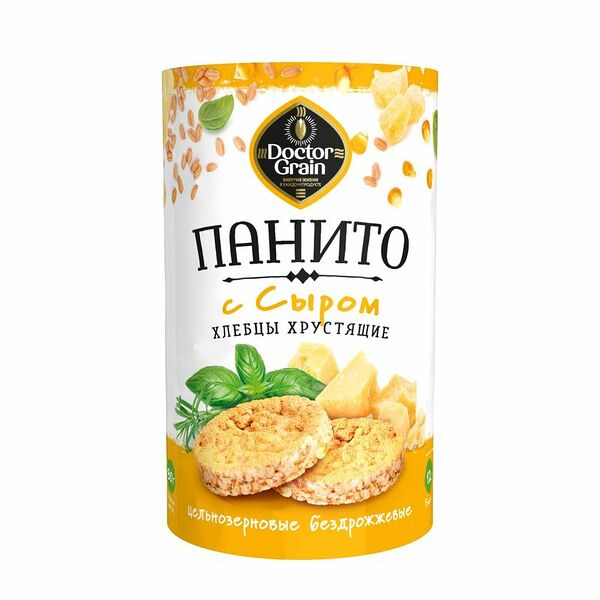 Хлебцы Doctor Grain Панито хрустящие с сыром, 80г