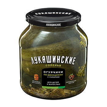 Огурчики по-домашнему Лукашинские соленья с укропом