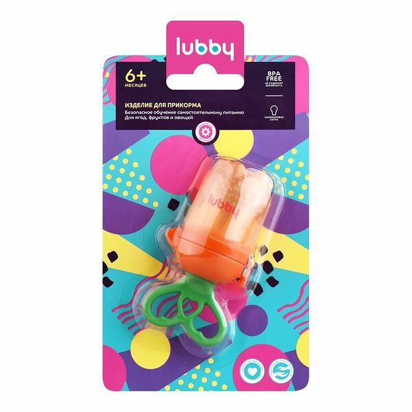 Изделие для прикорма Lubby с силиконовой сеткой с 6 месяцев 11394