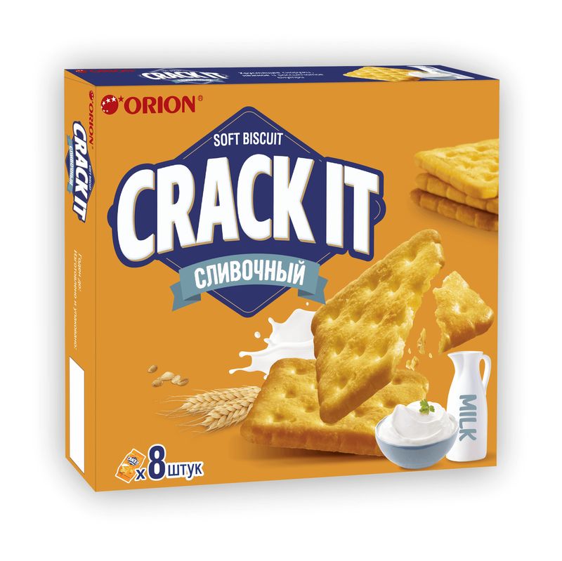 

Печенье Orion Crack It Creamy затяжное 8 штук 160 г