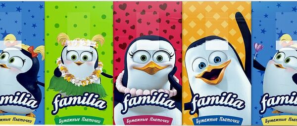 Носовые платки Familia 10*10шт 3 слоя