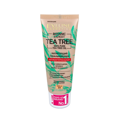 Тональный крем Eveline Cosmetics Эксперт по ботанике 04 Ваниль (Botanic Expert Tea Tree 04 Vanilla) 30 мл