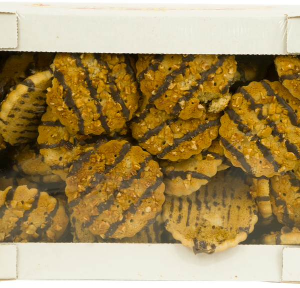 Печенье РУССКИЙ ДЕСЕРТ с арахисом декорированное глазурью