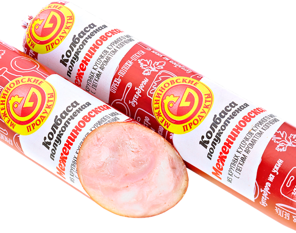 Колбаса полукопчёная Межениновская птицефабрика Межениновская