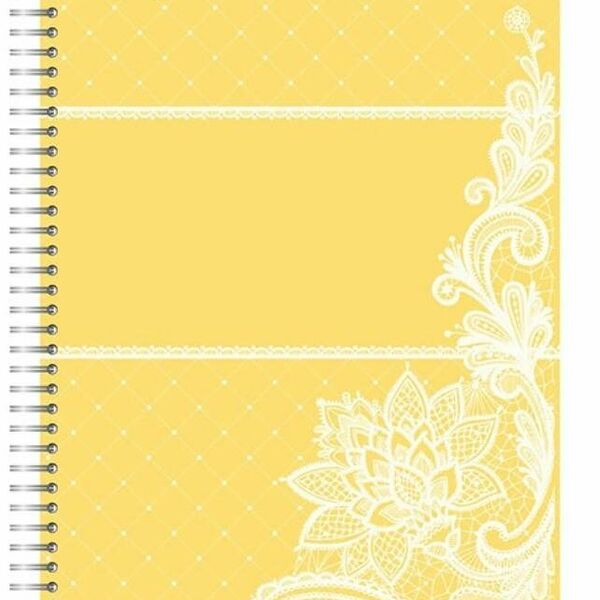Бизнес-тетрадь 80л,А5,Амели,210х152мм,Желтый,80г/квм,тонир