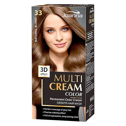 Краска для волос `JOANNA` MULTI CREAM 3D Натуральный блонд (тон 33)