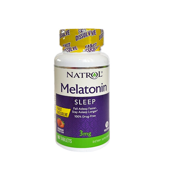 Натрол мелатонин таблетки легковоспламеняющиеся 3мг N90