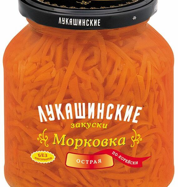 Морковка по-корейски Лукашинские закуски острая