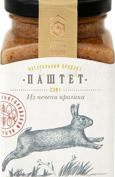 Паштет Медовый дом ферма из печени кролика 230г