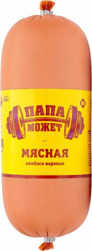 Купить Колбаса варёная Папа Может Мясная 500г по низкой цене с быстрой ...