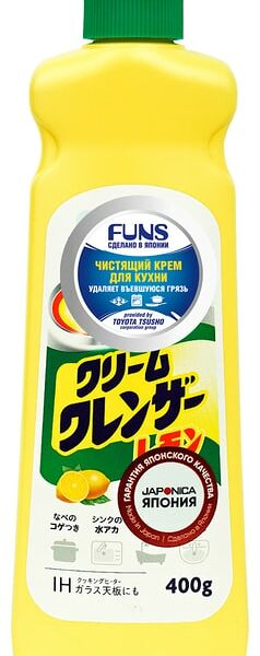 Крем чистящий для кухни и посуды Funs с ароматом лимона 400мл