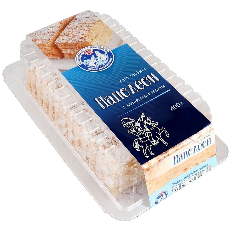 

Пирожное Север-Метрополь Наполеон 400 г