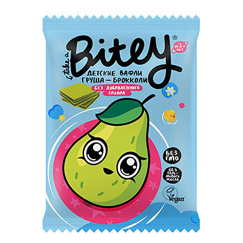 Вафли Bitey Груша-Брокколи без добавленного сахара