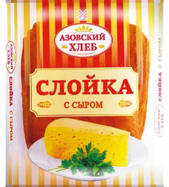 Слойка Азовский хлеб с сыром 100г