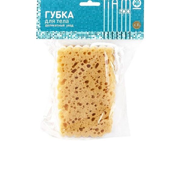 Губка для тела Tiamo Spa оригинал люкс с петлей коралловый поролон