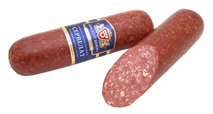 Колбаса варено-копченая Омский Бекон Сервелат