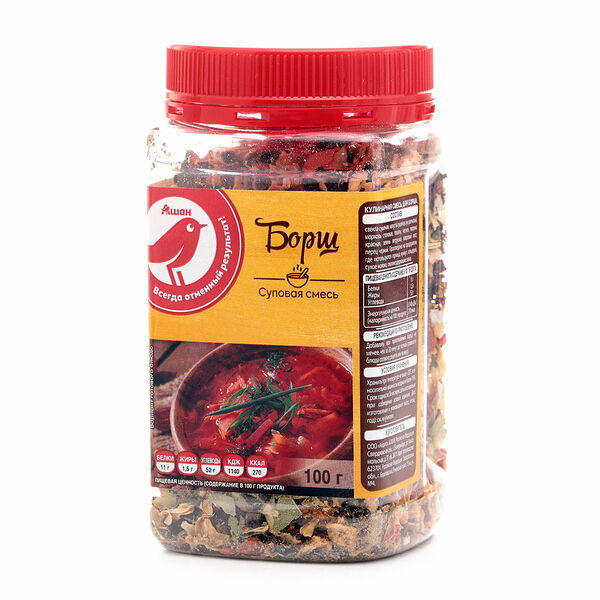 Смесь суповая АШАН Красная птица Борщ