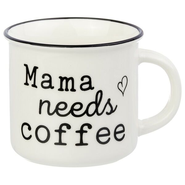 Кружка Mama needs coffee, 400 мл, фарфор