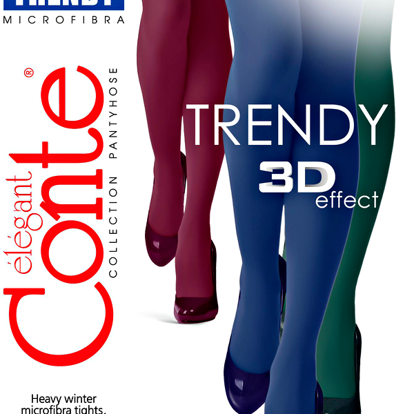Колготки женские CONTE Trendy 150 den, marsala 2