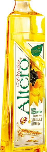 Масло подсолнечное Altero Vitality рафинированное с зародышами пшеницы 810мл