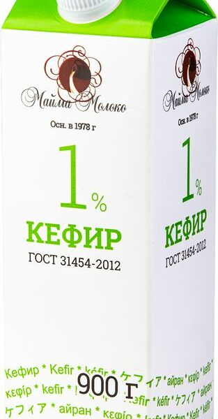 Кефир Майма-Молоко Майминский 1% 900г