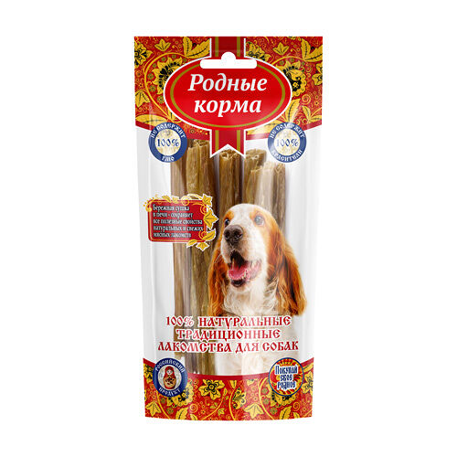 РОДНЫЕ КОРМА для собак лакомство Традиционные Потроха говяжьи 60г