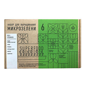 Набор для выращивания микрозелени Plant Republic на 12 урожаев, Россия