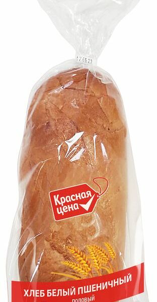 Хлеб Красная цена белый подовый высший сорт 300г