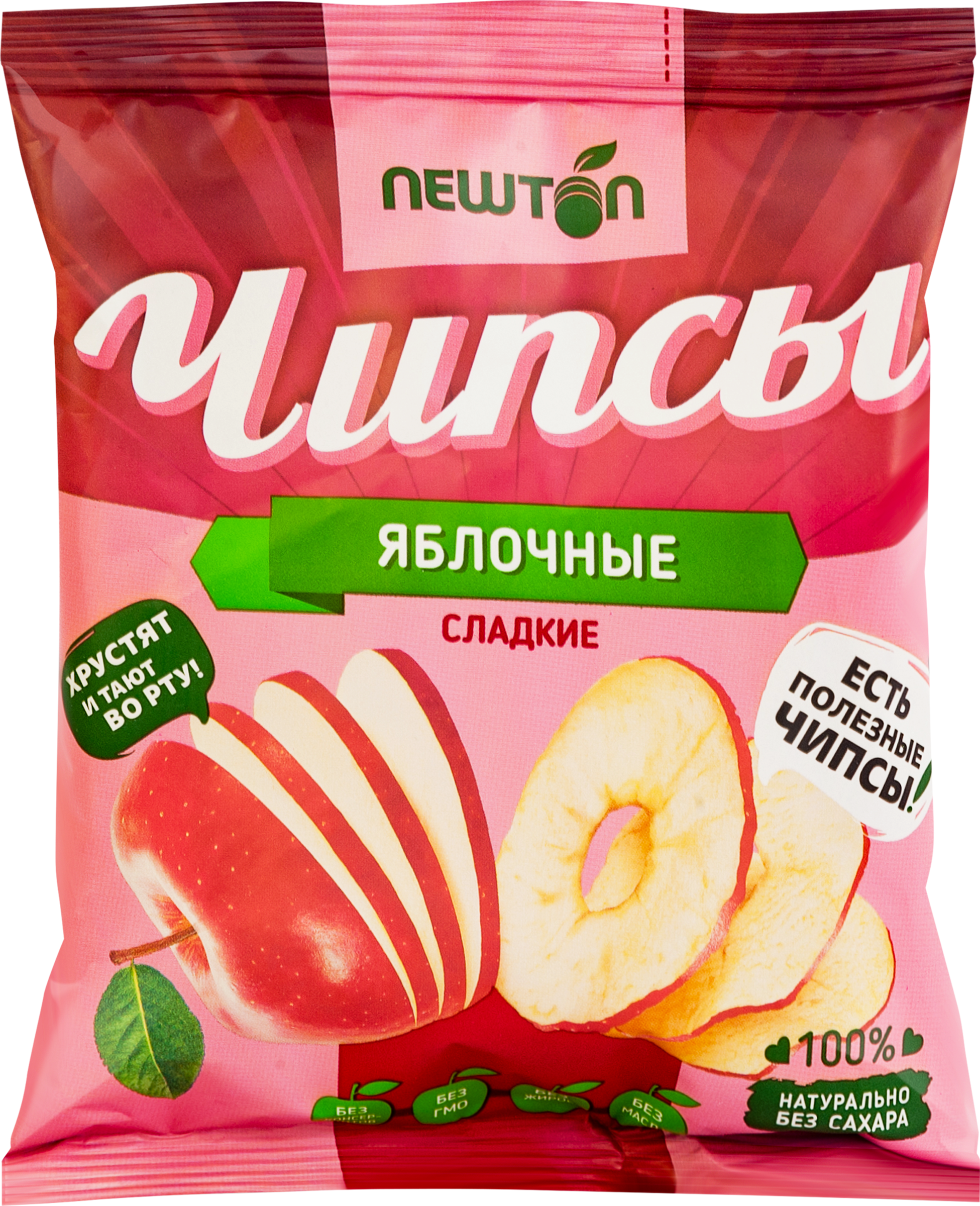 

Чипсы яблочные Newton сладкие, 25 г