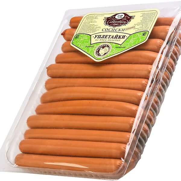 Сосиски Сибирские колбасы Уплетайки