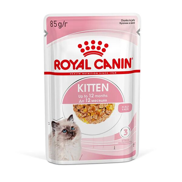 Влажный корм Royal Canin Kitten Instinctive пауч для котят (кусочки в желе) Мясо