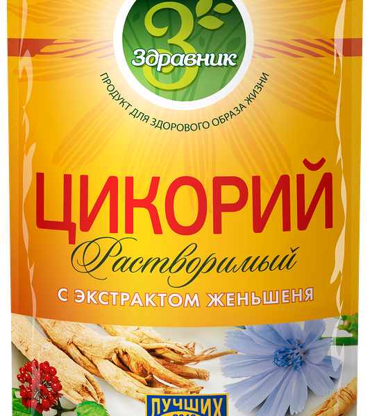 Цикорий растворимый Здравник с экстрактом женьшеня 85 г
