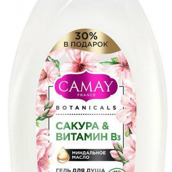 Гель для душа Camay Botanicals Японская сакура