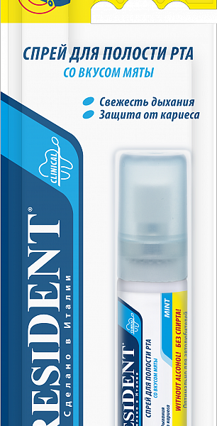 Спрей «Мята» без спирта, PresiDENT
