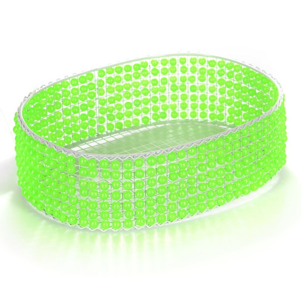 

Корзина овальная из бусинок, 1 шт., 24 х 18 см, Китай