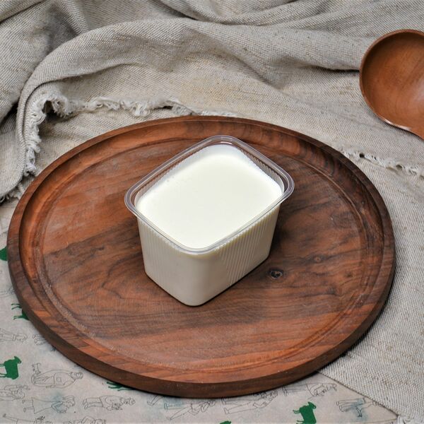 Сметана домашняя, упаковка 350гр. Рязанская