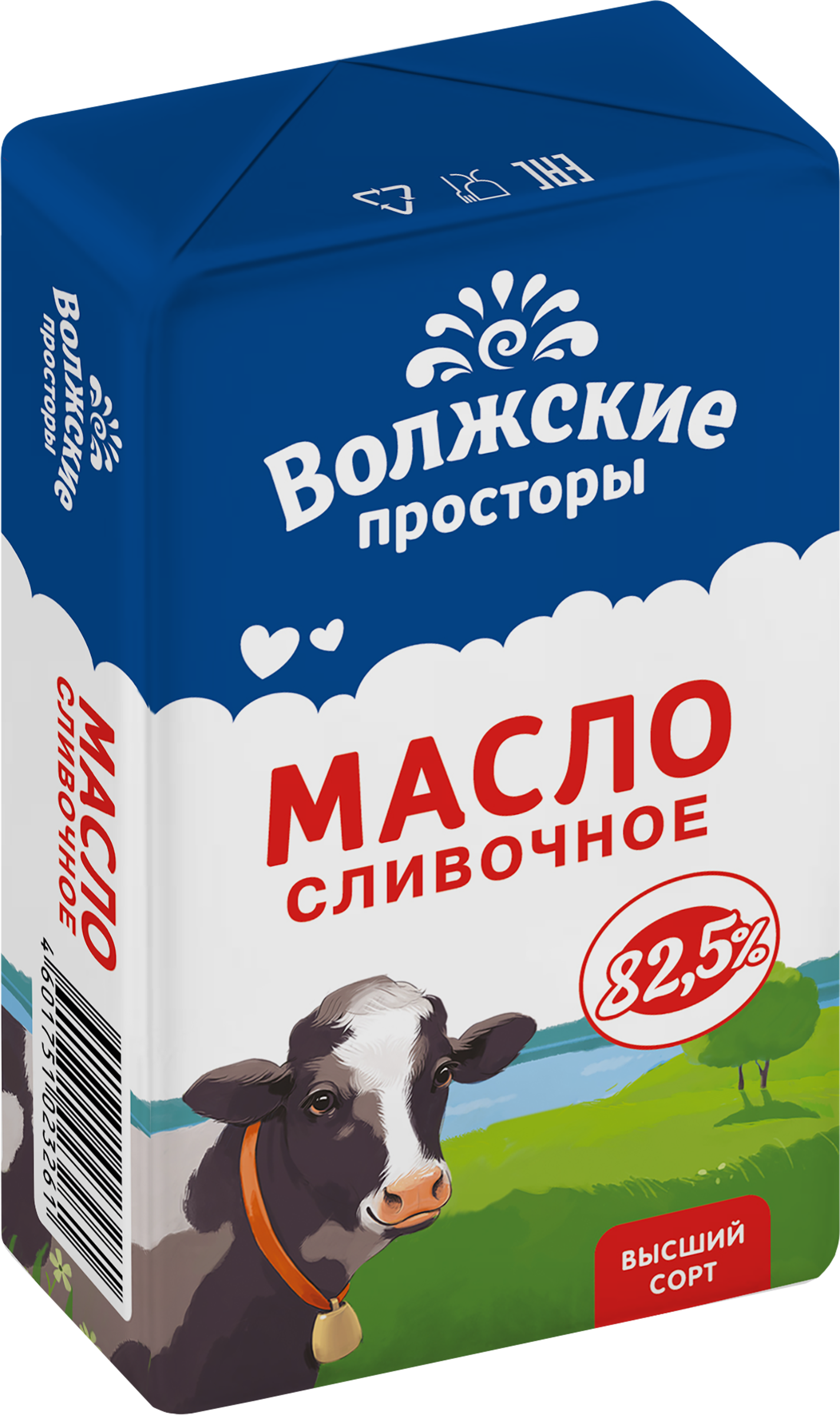 

Масло сливочное Волжские просторы 82.5% 160 г
