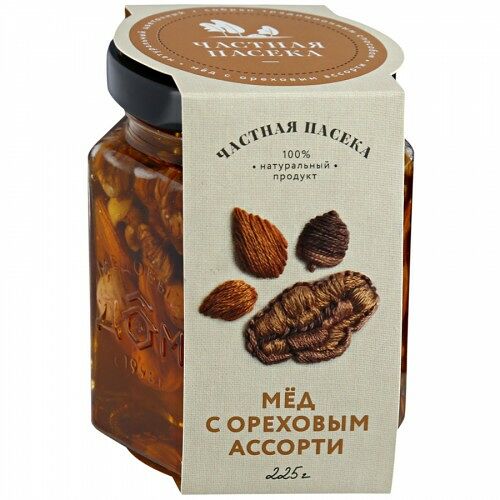 Мед Частная Пасека Ореховое ассорти цветочный