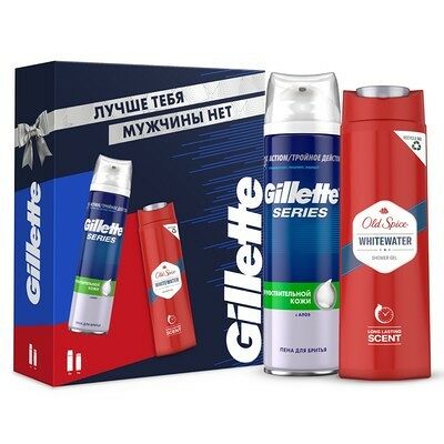 Набор Пена Gillette 250мл + Гель для душа Old Spice 250мл