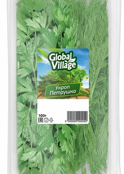 Зелень Global Village укроп и петрушка, 100г