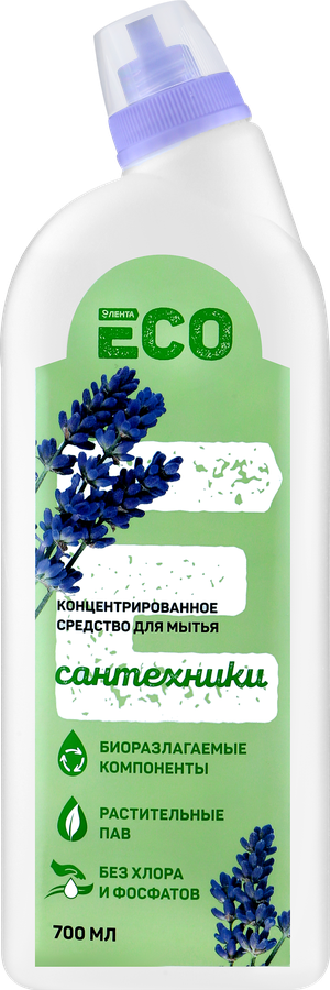 

Средство для мытья сантехники ЛЕНТА ECO Сказочная чистота биоразлагаемое, 700 мл