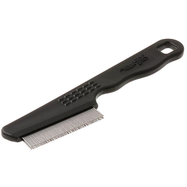 Расческа для собак противоблошиная двухрядная 65 зубьев