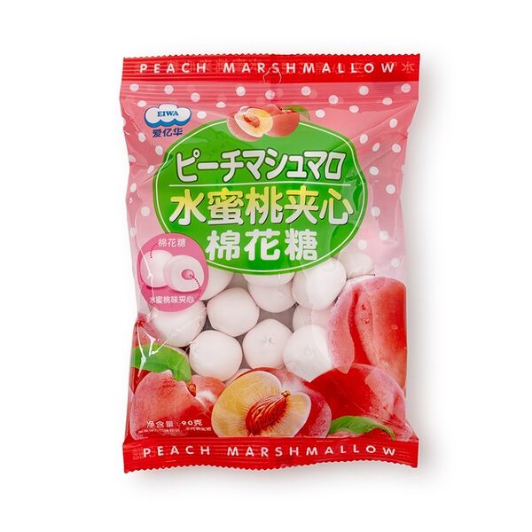 Зефир Eiwa с персиковой начинкой 90г, Китай