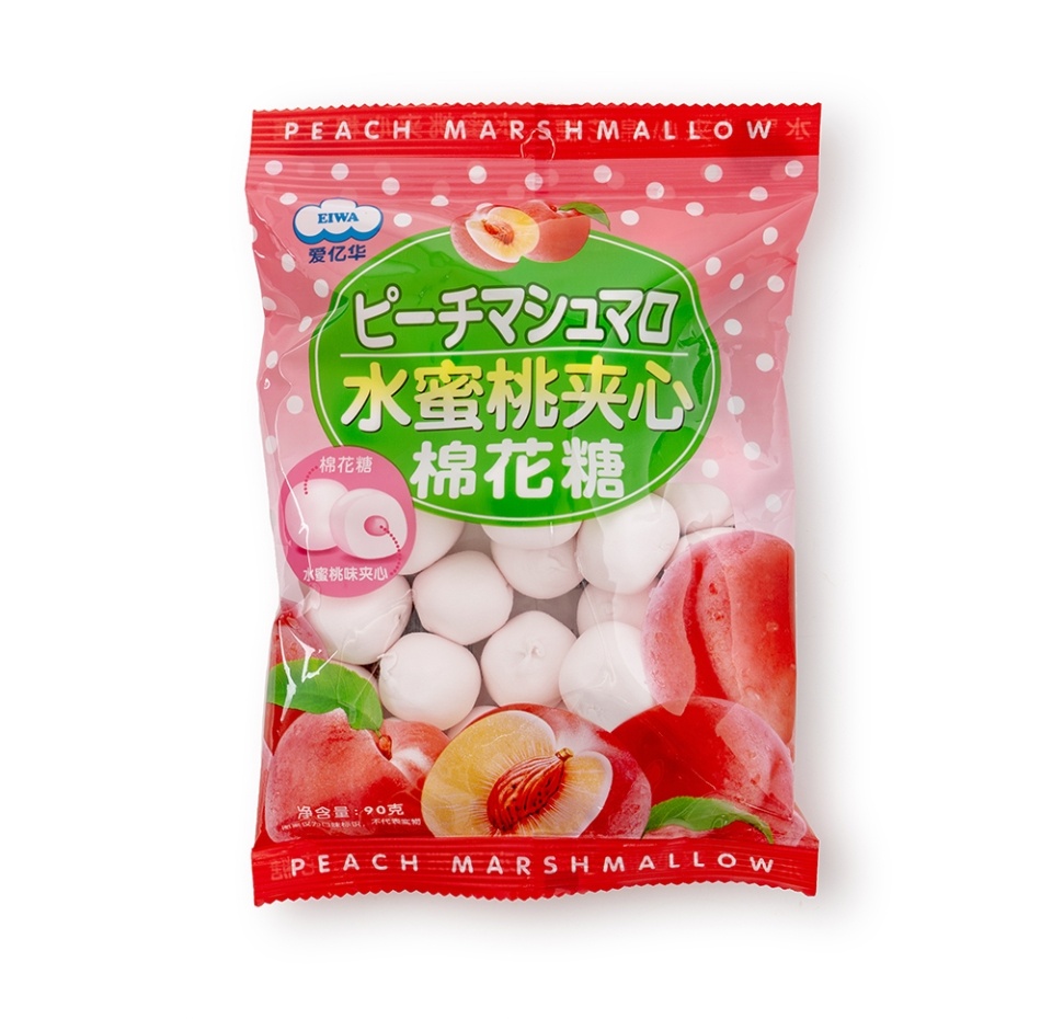 

Зефир Eiwa с персиковой начинкой 90г, Китай